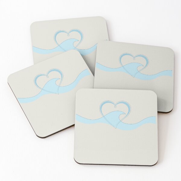 Item preview, Serene Flow - Minimalist Heart Wave Self-Care Art designed and sold by TshirtAlles .