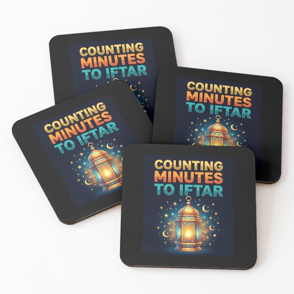 Item preview, Counting Minutes to Iftar Ramadan Lantern Fasting Night Quote designed and sold by MuniraWearify.