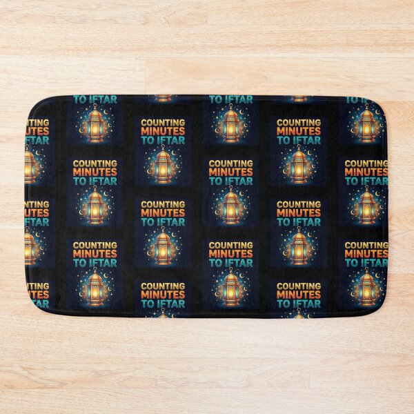 Item preview, Counting Minutes to Iftar Ramadan Lantern Fasting Night Quote designed and sold by MuniraWearify.