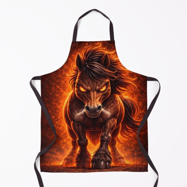 Item preview, Year of the Fire Horse | Angry Horse Dark Aesthetic (Fiery Orange Glow) designed and sold by ᗩᑎTOᑎ OᒪEKSIYEᑎKO.