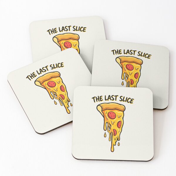 Item preview, The Last Slice – Dripping Cheese Pop Art Pizza Illustration designed and sold by Verycutethings.