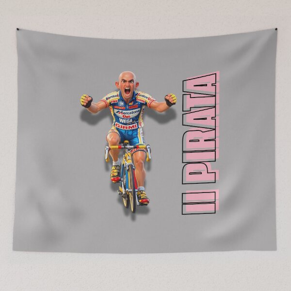 Item preview, Marco Pantani – Alpe d’Huez victory | IL PIRATA attack designed and sold by malero-design.