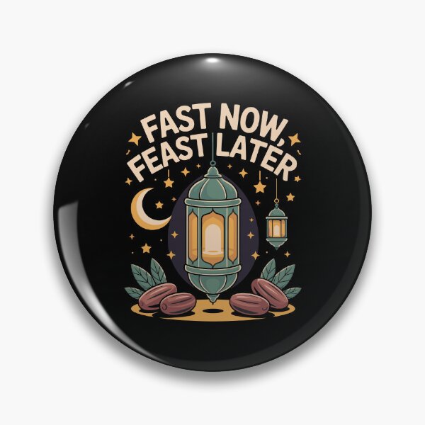 Item preview, Fast Now Feast Later Ramadan Lantern Fasting Quote designed and sold by MuniraWearify.