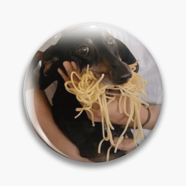 Item preview, Weiner Noods - Dachshund eating pasta designed and sold by WigOutlet.
