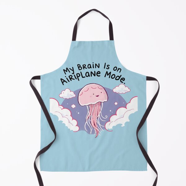 Item preview, My Brain is on Airplane Mode - Funny Jellyfish Brain Fog Relatable Humor Design designed and sold by Amplify-n-Co.