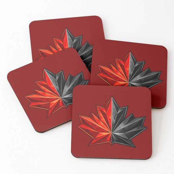 Item preview, Team Canada Maple Leaf – Red & Black Geometric 2026 Olympics Design designed and sold by CompassLake.