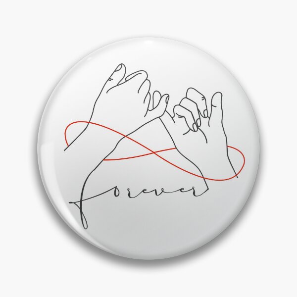 Item preview, Minimalist Pinky Promise with a common thread designed and sold by eMKa82.