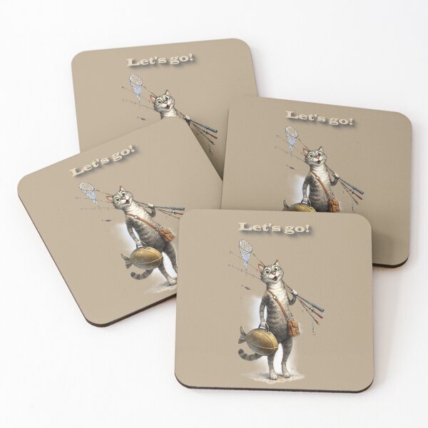 Item preview, Let's go!Cat goes fishing.  designed and sold by Natart1004.