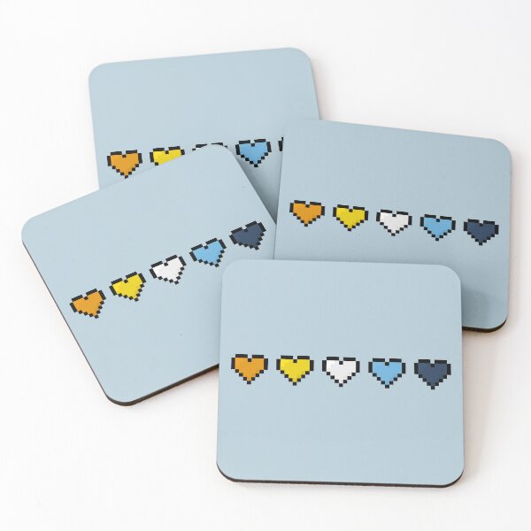 Item preview, AroAce Pixel Pride Hearts designed and sold by Lilac-Cat.
