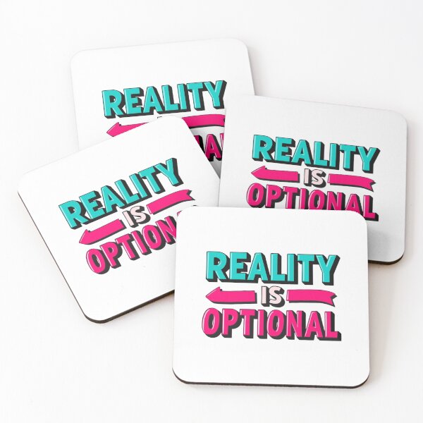 Item preview, Reality Is Optional Quote Design designed and sold by CleanDecor.