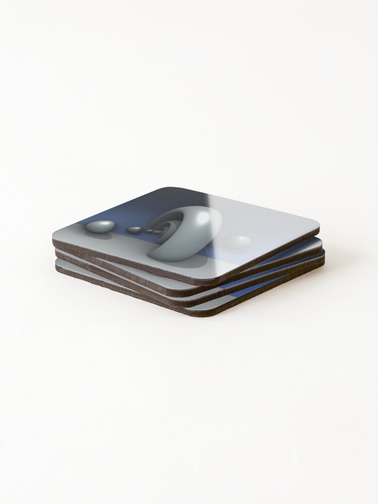 Thumbnail 4 of 5, Coasters (Set of 4), 3d Torus Rendering designed and sold by RWTEnTees.