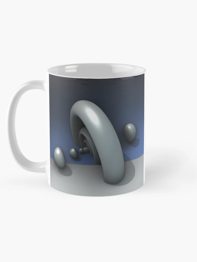 Thumbnail 5 of 6, Coffee Mug, 3d Torus Rendering designed and sold by RWTEnTees.