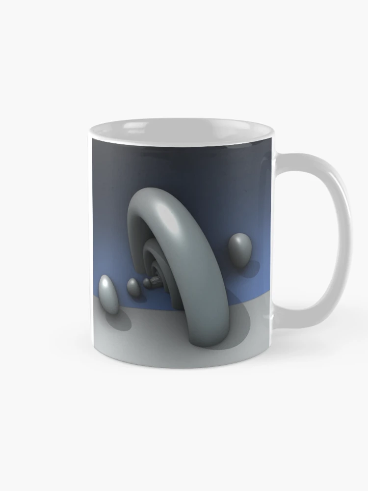 Thumbnail 3 of 6, Coffee Mug, 3d Torus Rendering designed and sold by RWTEnTees.