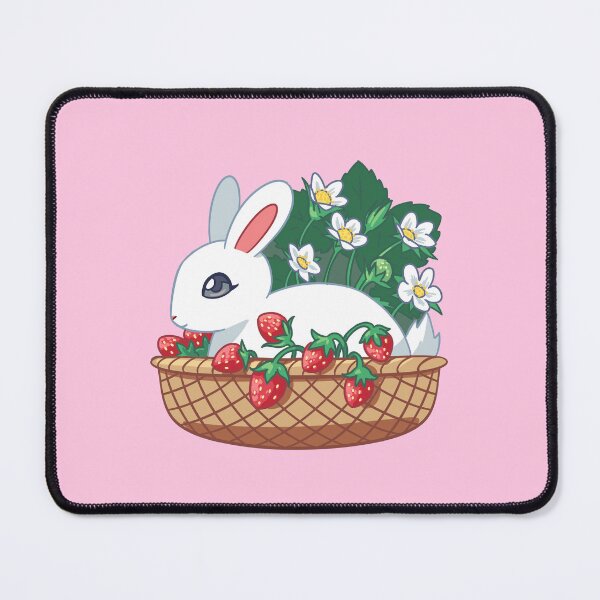 Item preview, Strawberry Bunny Basket designed and sold by maidacervania.