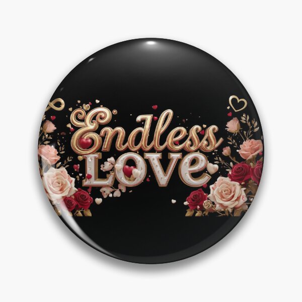 Item preview, Endless love Valentine’s gift design Premium Valentine’s Love Art – Elegant Gold Lettering Design designed and sold by YourTrendyTees.
