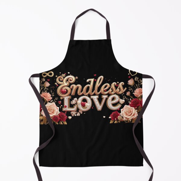 Item preview, Endless love Valentine’s gift design Premium Valentine’s Love Art – Elegant Gold Lettering Design designed and sold by YourTrendyTees.