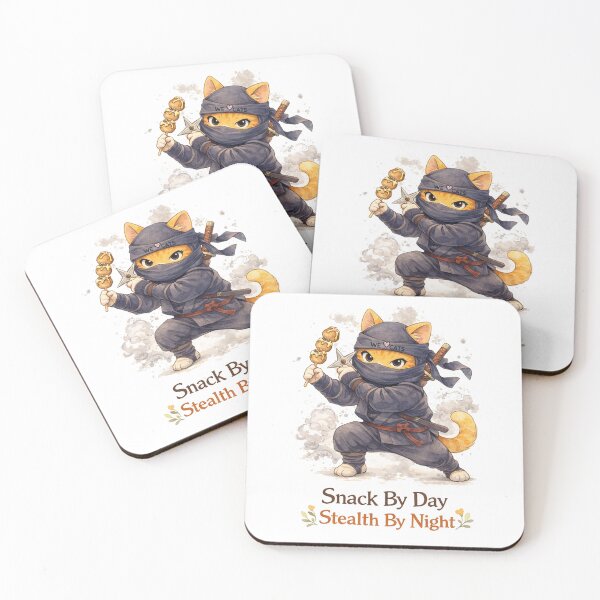Item preview, Snack By Day, Stealth By Night – Ninja Cat! ❤️❤️❤️ designed and sold by WeLoveCatss.