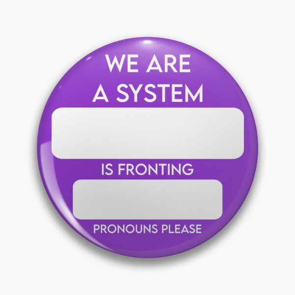 Item preview, Fronting Pin (Purple) designed and sold by angelkatxxx.