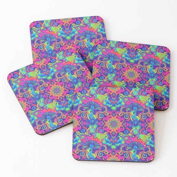 Item preview, Vivid Trippy Mushroom Kaleidoscope Drea designed and sold by Stone-T .