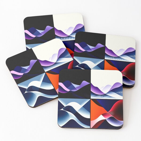 Item preview, four currents colorful geometric abstract design designed and sold by SmashingDeals.
