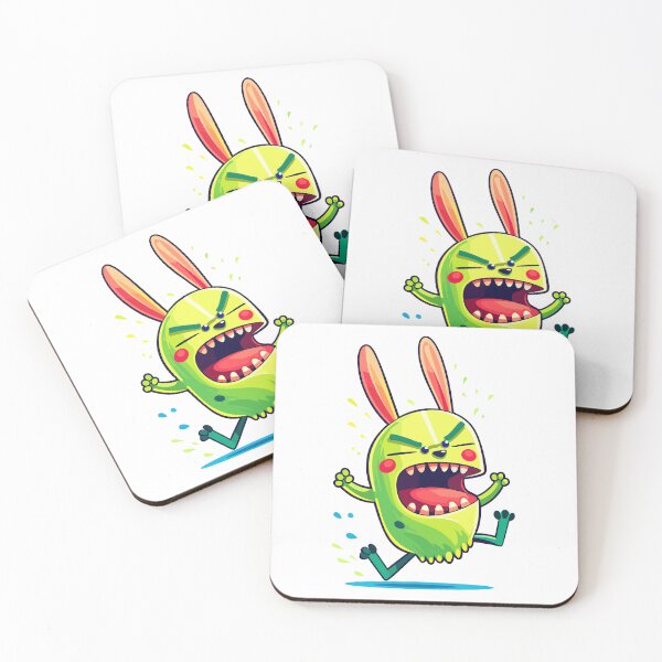 Item preview, Angry Bunny – Funny Cartoon Character designed and sold by Mikoff04-arts.