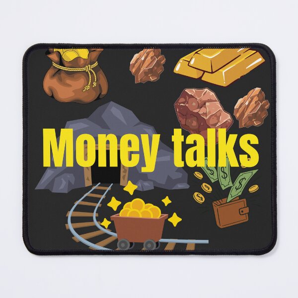 Item preview, Money Talks – Gold and Wealth Illustration designed and sold by CozyPrint-CP.
