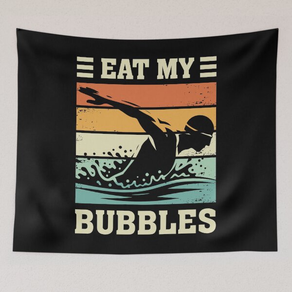 Item preview, Eat My Bubbles - Swimming designed and sold by mybegoniatee.