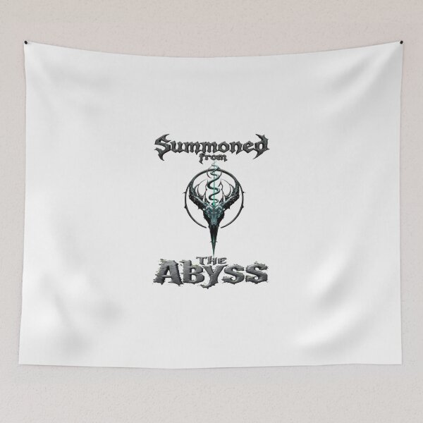 Item preview, “Summoned From The Abyss – Dark Fantasy Gothic Skull Emblem” designed and sold by Sweet Dreams & Fantasia.