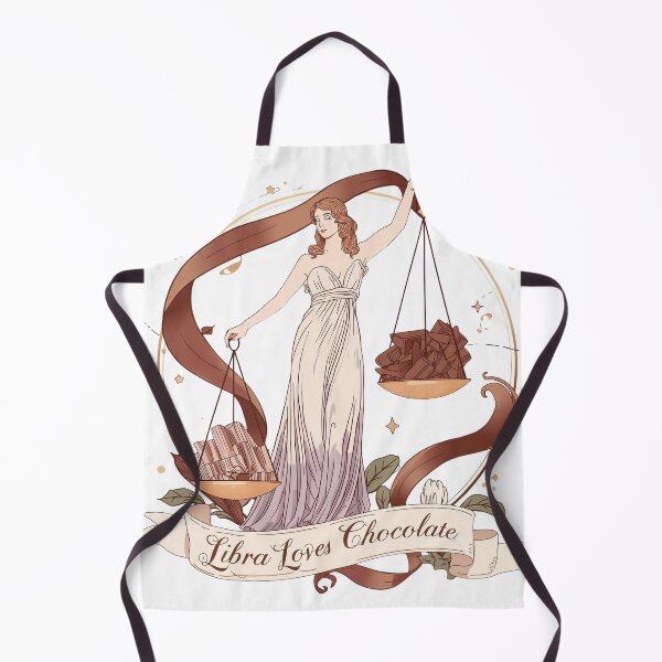Item preview, Libra Loves Chocolate – Vintage Zodiac Chocolate Lover Art designed and sold by FindYouByZ.
