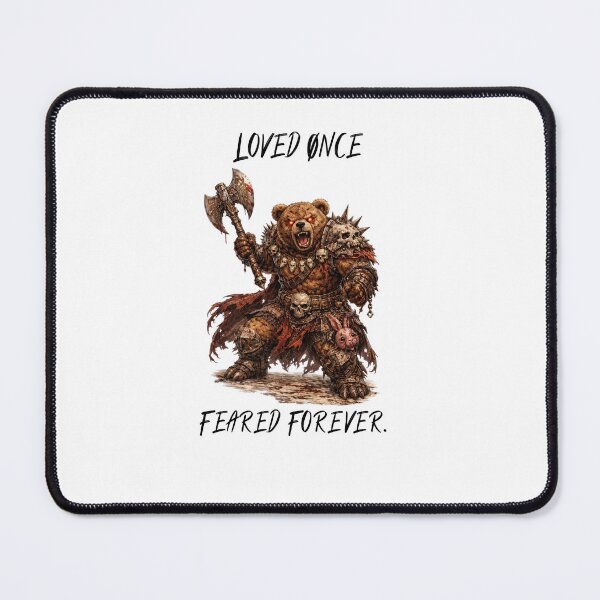 Item preview, Teddy Bear Barbarian – Loved Once. Feared Forever. | Childhood Comfort Turned Nightmare designed and sold by DigiWoosh.