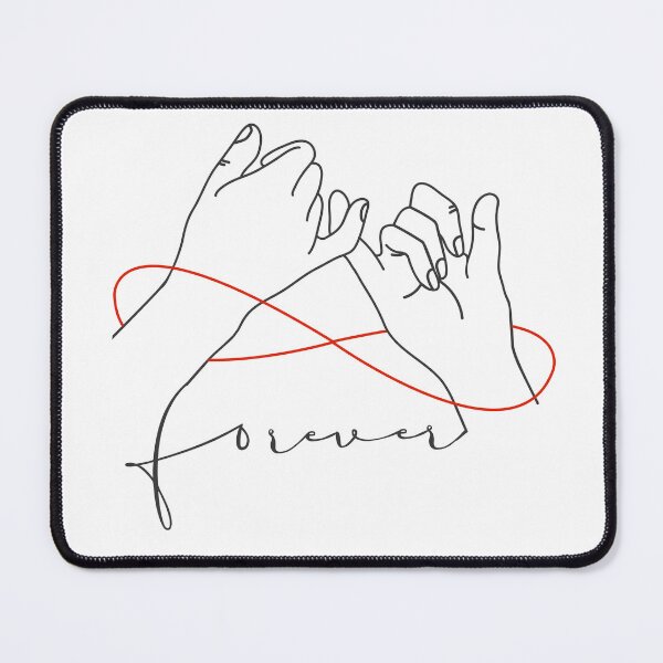 Item preview, Minimalist Pinky Promise with a common thread designed and sold by eMKa82.