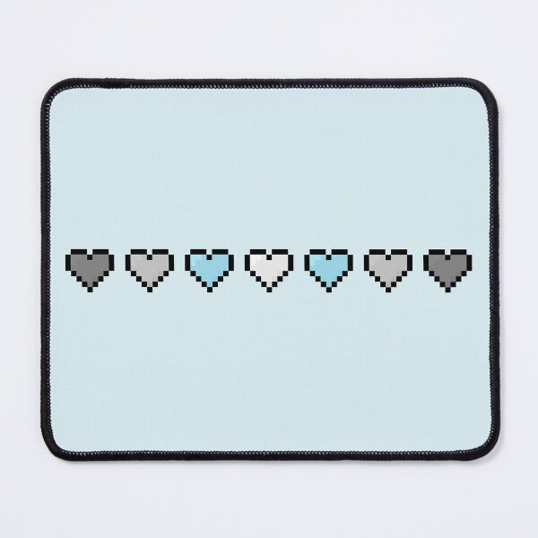 Item preview, Demiboy Pixel Pride Hearts designed and sold by Lilac-Cat.