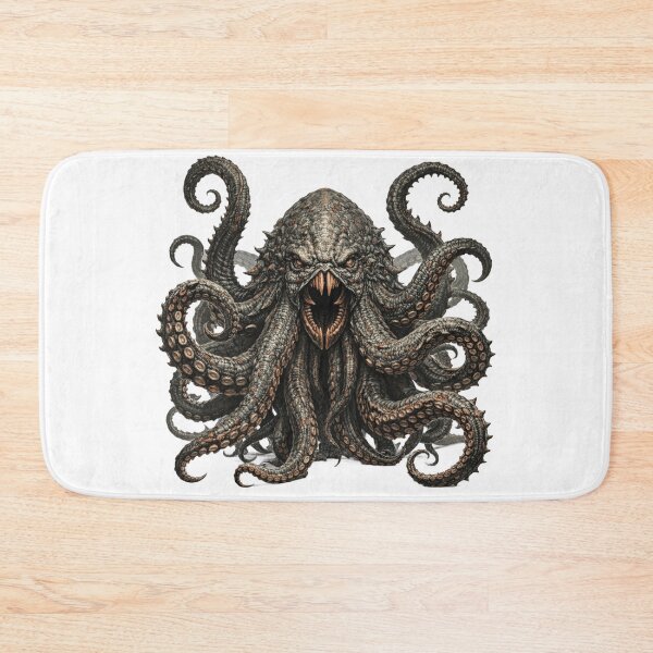 Item preview, Kraken Monster Art — Ancient Sea Beast with Tentacles | Dark Fantasy Illustration designed and sold by AlexLineArt.