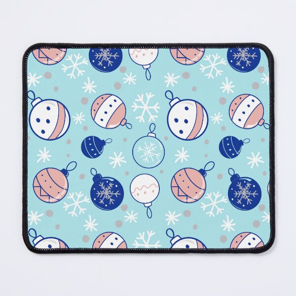 Item preview, Baubles & Snowflakes (Blue) | Cute Christmas Ornament Repeat | Snowflake Winter Digital Paper | Holiday Background designed and sold by ladymagpiedesigns.