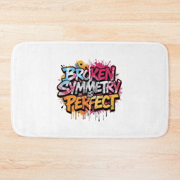 Item preview, Broken Symmetry Is Perfect Quote graffitti style designed and sold by CleanDecor.