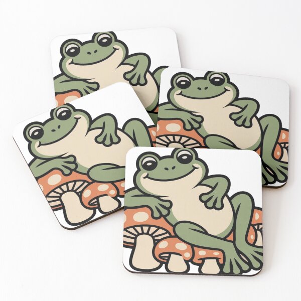 Item preview, Just Vibing Frog – Retro Groovy Cottagecore Illustration designed and sold by Travelcases.