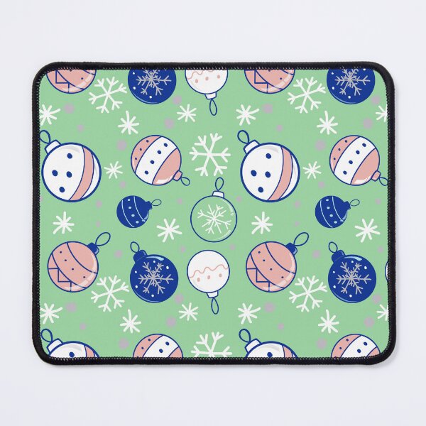 Item preview, Baubles & Snowflakes (Green) Seamless Pattern | Cute Christmas Ornament Repeat | Snowflake Winter Digital Paper | Holiday Background designed and sold by ladymagpiedesigns.