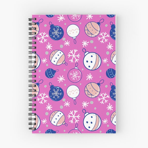 Item preview, Baubles & Snowflakes (Pink) Seamless Pattern | Cute Christmas Ornament Repeat | Snowflake Winter Digital Paper | Holiday Background designed and sold by ladymagpiedesigns.