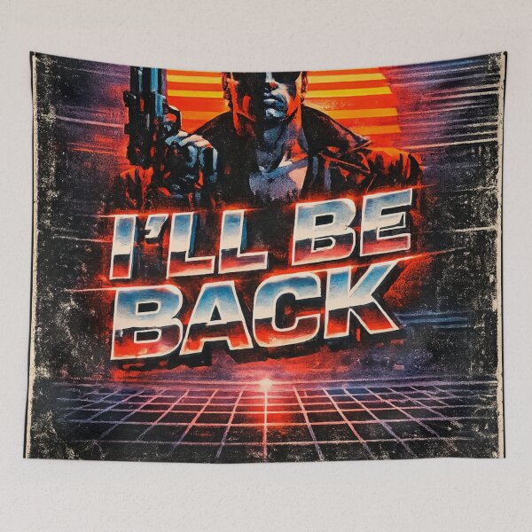 Item preview, Retro VHS Sci-Fi “I’ll Be Back” designed and sold by Vexel - Digital Armor.