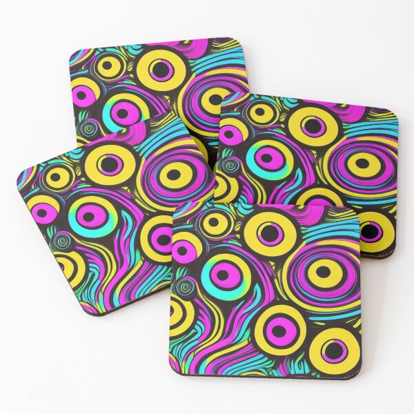 Item preview, Psychedelic Eye Pattern Illustration for Bold Color Lovers designed and sold by WildStroke.