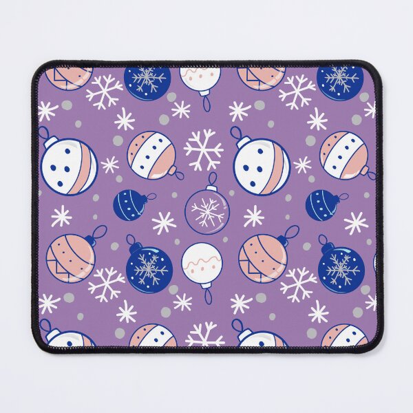 Item preview, Baubles & Snowflakes (Purple) Seamless Pattern | Cute Christmas Ornament Repeat | Snowflake Winter Digital Paper | Holiday Background designed and sold by ladymagpiedesigns.