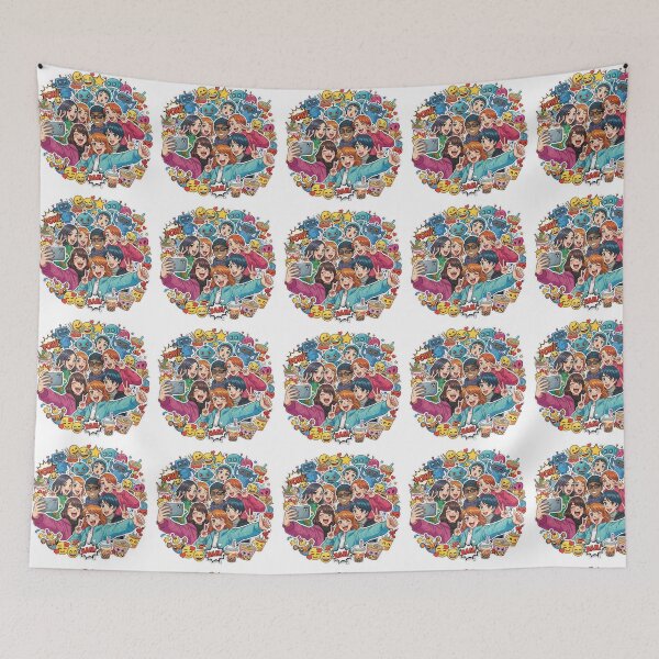 Item preview, Cute Sci-Fi Kawaii Sticker Collage – Adorable Futuristic Characters designed and sold by BunnyMood1.