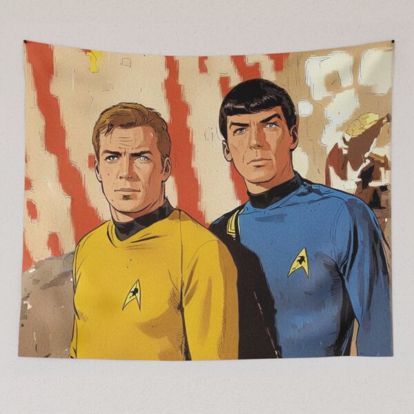 Item preview, Captain Kirk and Mr. Spock designed and sold by sid1802.