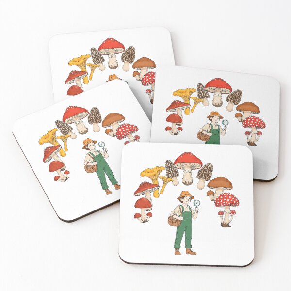 Item preview, Cottagecore Mushroom Foraging Illustration designed and sold by SholoStudio.