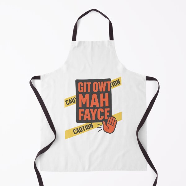Item preview, Git Owt Mah Fayce – Funny Warning Sign Humor Design with Attitude designed and sold by SoulThread Studio.