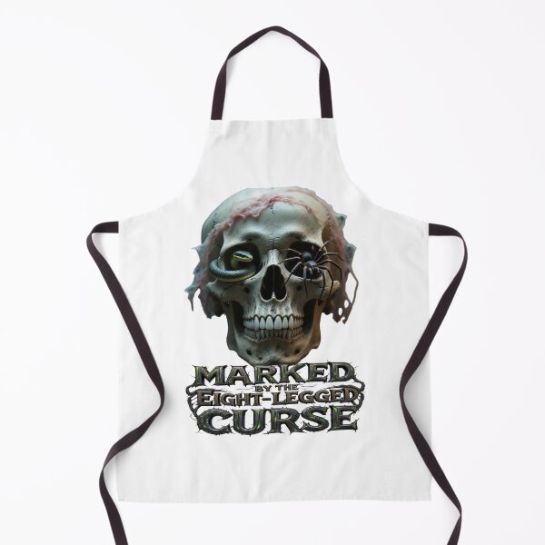 Item preview, Marked by the Eight-Legged Curse – Horror Skull with Snake and Spider designed and sold by Sweet Dreams & Fantasia.
