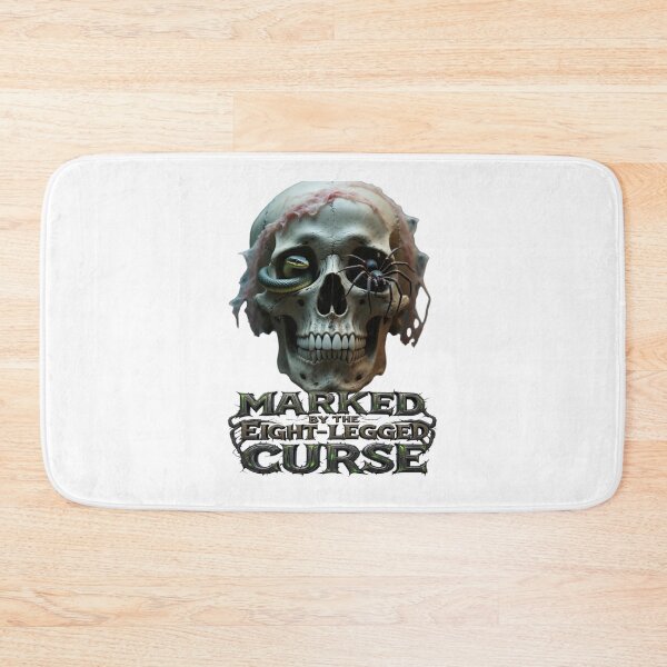 Item preview, Marked by the Eight-Legged Curse – Horror Skull with Snake and Spider designed and sold by Sweet Dreams & Fantasia.