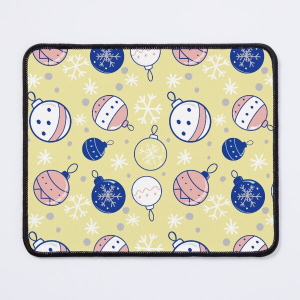 Item preview, Baubles & Snowflakes (Yellow) Seamless Pattern | Cute Christmas Ornament Repeat | Snowflake Winter Digital Paper | Holiday Background designed and sold by ladymagpiedesigns.