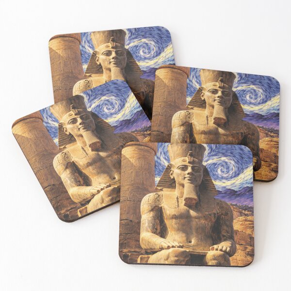 Item preview, Pharaoh Under Starry Skies designed and sold by AncientEgyptPosters.