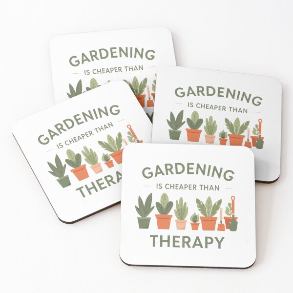 Item preview, Gardening Is Cheaper Than Therapy | Funny Gardening Quote designed and sold by VeroChaos.